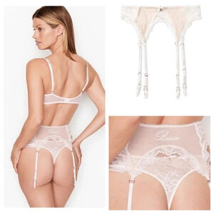 New! Victoria's Secret Dream Angels Bride lace garter 19931